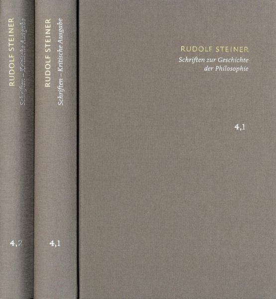 Produktbild: Rudolf Steiner: Schriften. Kritische Ausgabe / Band 4,1-2: Schriften zur Geschichte der Philosophie