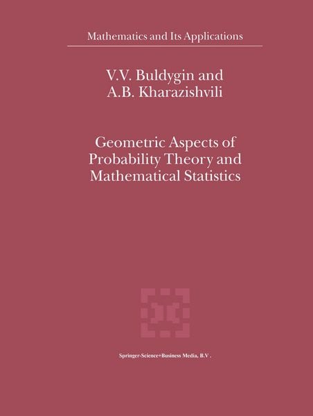 Produktbild: Geometric Aspects of Probability Theory and Mathematical Statistics