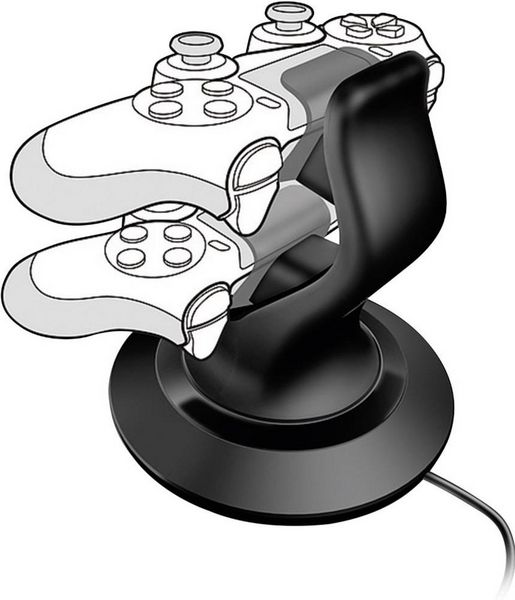 Produktbild: SPEEDLINK TWINDOCK Charging System with A/C Adapter - for PS4, black