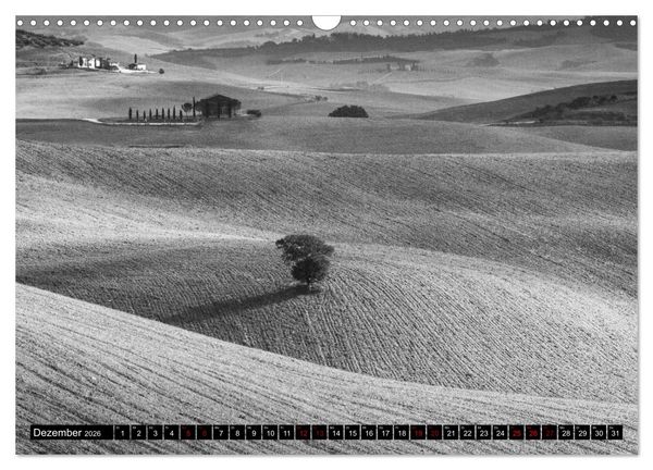 Produktbild: Toscana - monocromatico (Wandkalender 2026 DIN A3 quer), CALVENDO Monatskalender