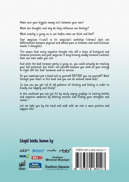 Produktbild: Gedankendoof - The Stupid Book about Thoughts - The power of thoughts: How to break through negative thought and emotional patterns, clear out your thoughts, build self-esteem and create a happy life