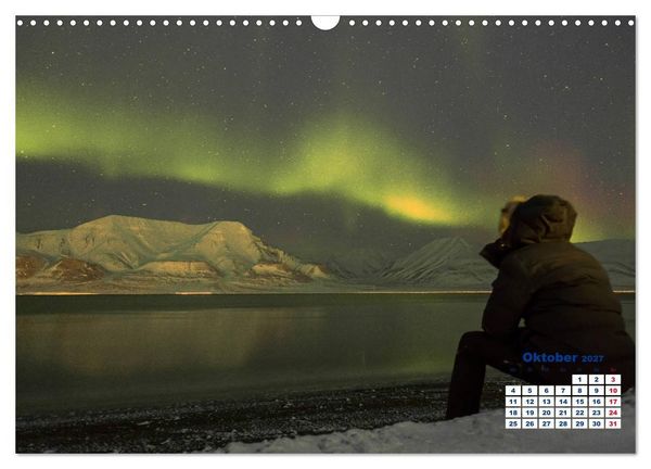 Produktbild: Faszinierende Lichterscheinungen am Himmel - Polarlichter (Wandkalender 2027 DIN A3 quer), CALVENDO Monatskalender
