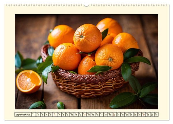 Produktbild: Gesundes frisches Obst (hochwertiger Premium Wandkalender 2026 DIN A2 quer), Kunstdruck in Hochglanz