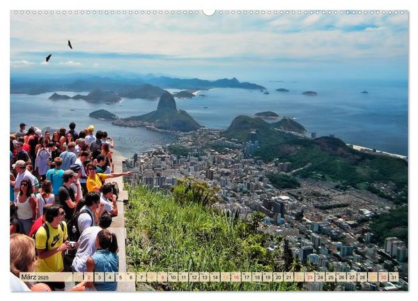 Produktbild: Rio de Janeiro, Stadt des Sonnenscheins (hochwertiger Premium Wandkalender 2025 DIN A2 quer), Kunstdruck in Hochglanz