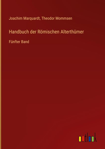 Produktbild: Handbuch der R&ouml;mischen Alterth&uuml;mer