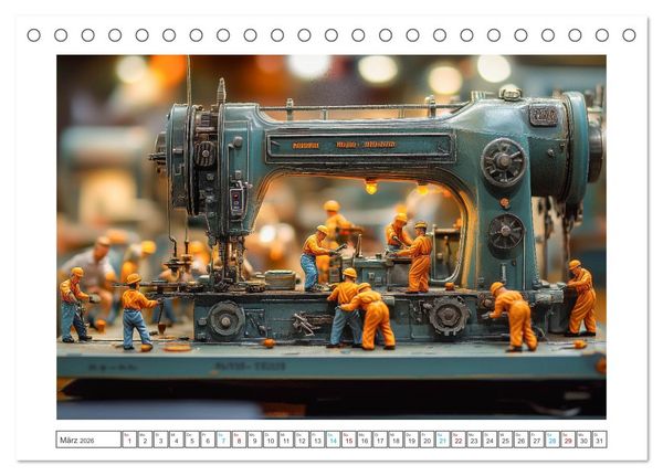 Produktbild: Zauberhafte Miniaturwelt (Tischkalender 2026 DIN A5 quer), CALVENDO Monatskalender