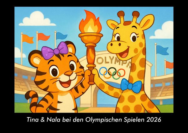 Produktbild: Tina & Nala bei den Olympischen Spielen 2026 Fotokalender DIN A3