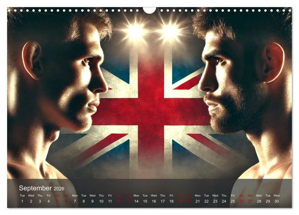 Produktbild: MMA UK - The ultimate fight (Wall Calendar 2026 DIN A3 landscape), CALVENDO 12 Month Wall Calendar