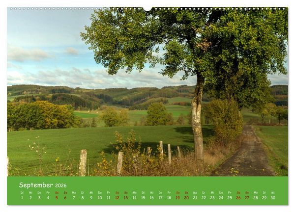 Produktbild: Bergisches Land (Wandkalender 2026 DIN A2 quer), CALVENDO Monatskalender