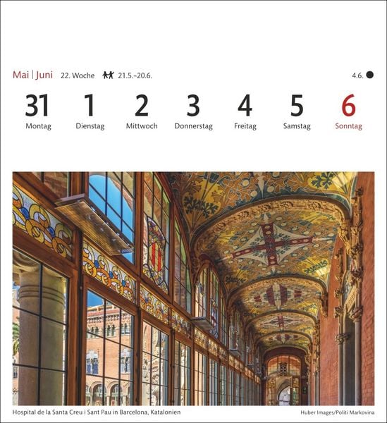 Produktbild: Spanien Sehnsuchtskalender 2027 - Wochenkalender mit 53 Postkarten