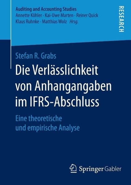 Produktbild: Die Verl&auml;sslichkeit von Anhangangaben im IFRS-Abschluss