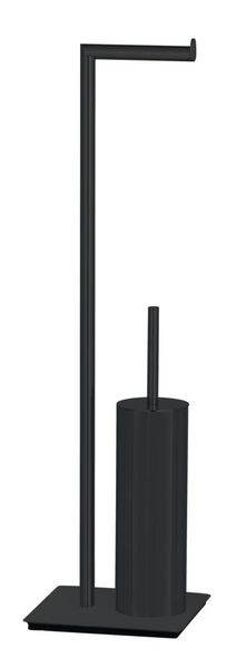 Produktbild: Stand WC-Garnitur Mod. Recco Schwarz, aus lackiertem Stahl