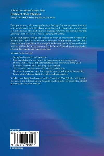 Produktbild: Treatment of Sex Offenders