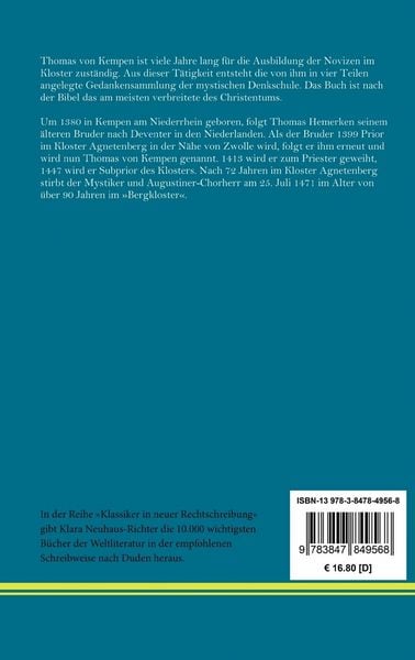 Produktbild: Die Nachfolge Christi
