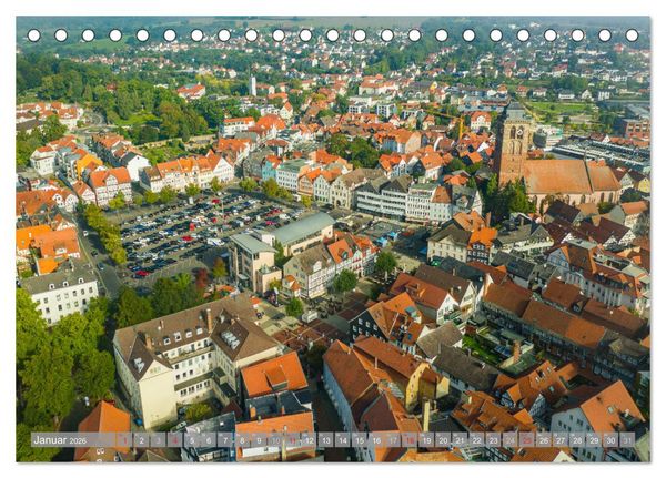 Produktbild: Ein Blick auf Bad Hersfeld (Tischkalender 2026 DIN A5 quer), CALVENDO Monatskalender