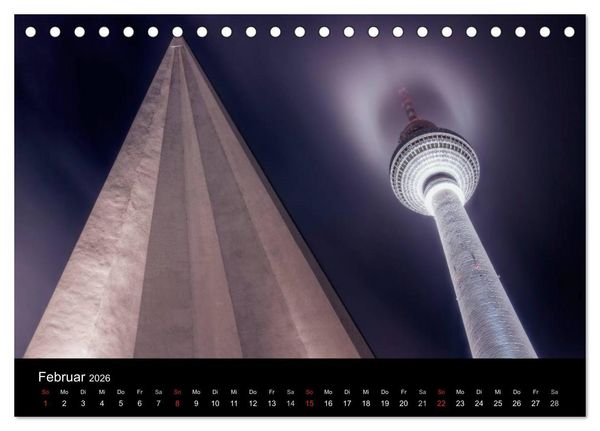 Produktbild: Colors of Berlin 2026 (Tischkalender 2026 DIN A5 quer), CALVENDO Monatskalender