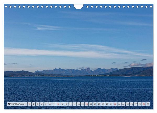 Produktbild: Hurtigruten - Faszination Natur (Wandkalender 2026 DIN A4 quer), CALVENDO Monatskalender