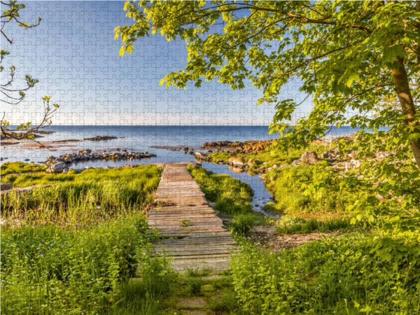 Produktbild: CALVENDO Puzzle Fr&uuml;hlingspracht auf der Insel Bornholm 1000 Teile Lege-Gr&ouml;&szlig;e 64 x 48 cm Foto-Puzzle Bild von Christian M&uuml;ringer