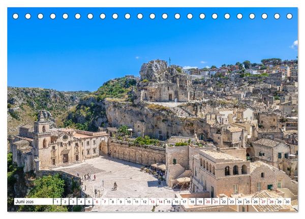 Produktbild: Matera - Die Stadt der Sassi (Tischkalender 2026 DIN A5 quer), CALVENDO Monatskalender