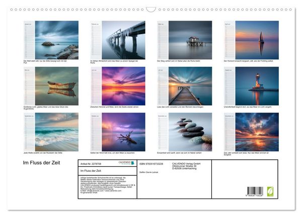 Produktbild: Im Fluss der Zeit (Wandkalender 2026 DIN A2 quer), CALVENDO Monatskalender