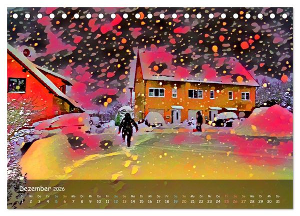 Produktbild: Surreales Farbspiel (Tischkalender 2026 DIN A5 quer), CALVENDO Monatskalender