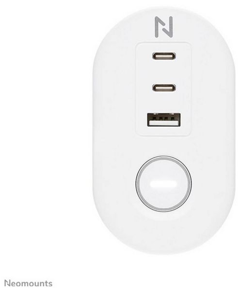 Produktbild: Neomounts DS22-840WH6 Tischsteckdose Wei&szlig; Schutzkontakt 1St.