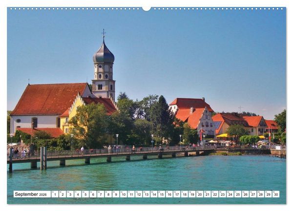 Produktbild: Am Bodenseeufer (hochwertiger Premium Wandkalender 2026 DIN A2 quer), Kunstdruck in Hochglanz