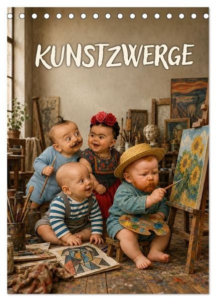 Produktbild: Kunstzwerge (Tischkalender 2027 DIN A5 hoch), CALVENDO Monatskalender