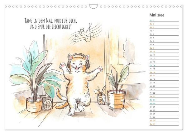 Produktbild: Kleine Schnurr-Momente f&uuml;rs Herz (Wandkalender 2026 DIN A3 quer), CALVENDO Monatskalender