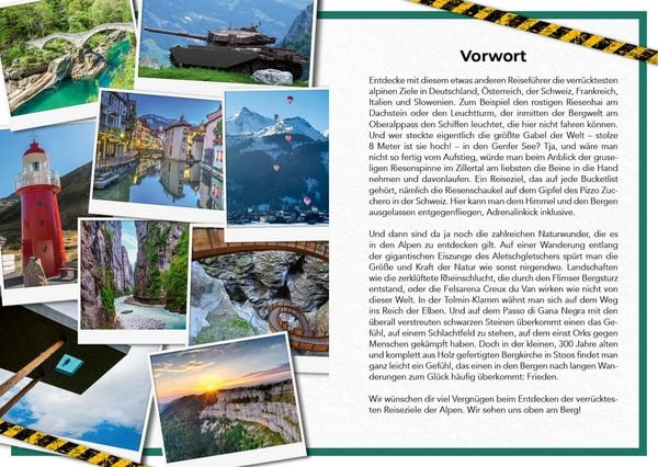 Produktbild: Der verr&uuml;ckteste Reisef&uuml;hrer f&uuml;r die Alpen