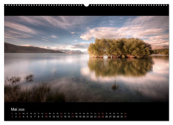 Produktbild: Neuseelands Landschaften (hochwertiger Premium Wandkalender 2026 DIN A2 quer), Kunstdruck in Hochglanz