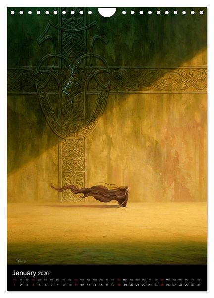 Produktbild: INNERSCAPES Fantasy Paintings by Christophe Vacher (Wall Calendar 2026 DIN A4 portrait), CALVENDO 12 Month Wall Calendar