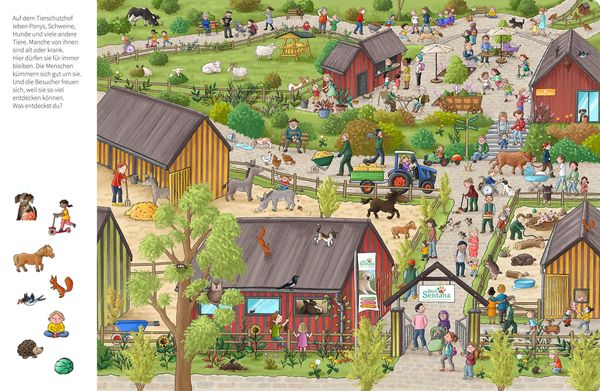 Produktbild: Mein Wimmelbuch vom Tierschutzhof