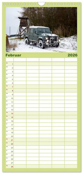 Produktbild: Familienplaner 2026 - Defender f&uuml;r's Grobe mit 5 Spalten (Wandkalender, 21 x 45 cm) CALVENDO