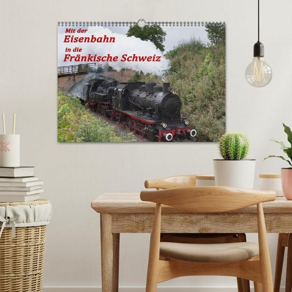 Produktbild: Mit der Eisenbahn in die Fr&auml;nkische Schweiz (Wandkalender 2026 DIN A3 quer), CALVENDO Monatskalender
