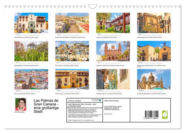 Produktbild: Las Palmas de Gran Canaria - eine gro&szlig;artige Stadt (Wandkalender 2026 DIN A3 quer), CALVENDO Monatskalender