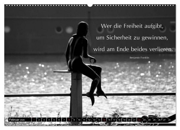 Produktbild: Weisheiten, Zitate und Spr&uuml;che - Ein Jahr voller Gedanken 2026 (hochwertiger Premium Wandkalender 2026 DIN A2 quer), Kunstdruck in Hochglanz