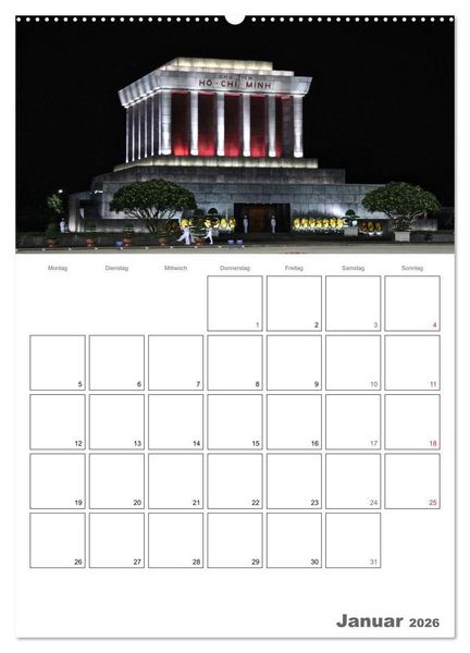 Produktbild: Vietnam 2026 Land der Kontraste (Wandkalender 2026 DIN A2 hoch), CALVENDO Monatskalender