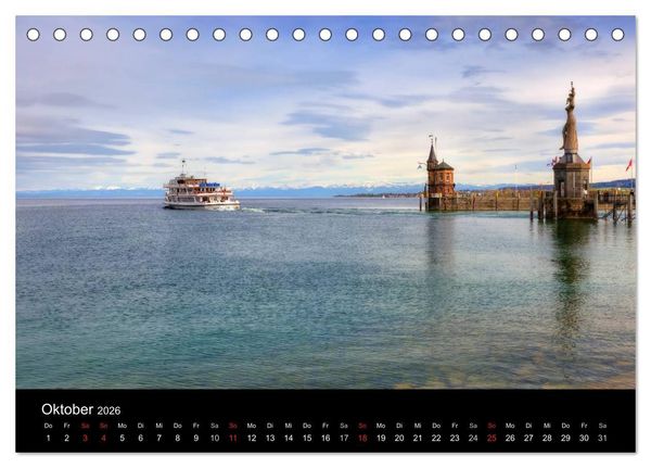 Produktbild: Bodensee (Tischkalender 2026 DIN A5 quer), CALVENDO Monatskalender