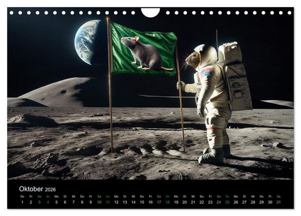 Produktbild: Abenteuerliche Ratten (Wandkalender 2026 DIN A4 quer), CALVENDO Monatskalender
