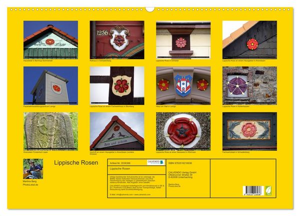 Produktbild: Lippische Rosen (Wandkalender 2026 DIN A2 quer), CALVENDO Monatskalender