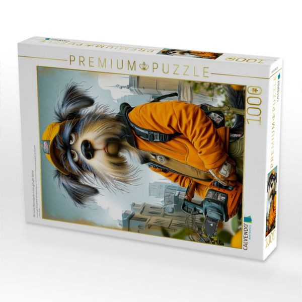 Produktbild: CALVENDO Puzzle Mit meiner Baums&auml;ge bin ich ein gefragter G&auml;rtner | 1000 Teile Lege-Gr&ouml;&szlig;e 64x48cm Foto-Puzzle f&uuml;r gl&uuml;ckliche Stunden