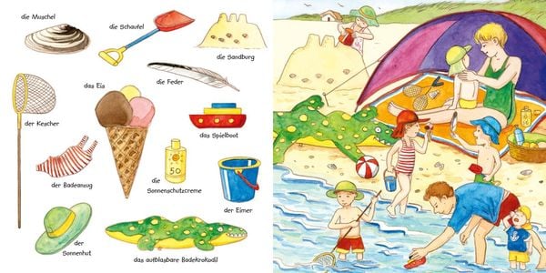 Produktbild: Mein kleines buntes Bildw&ouml;rterbuch: Hafen, Strand und Meer