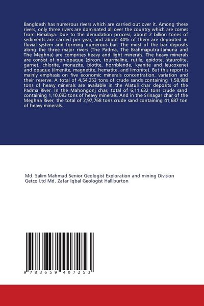 Produktbild: Heavy Minerals Deposit In The Major Rivers Of Bangladesh