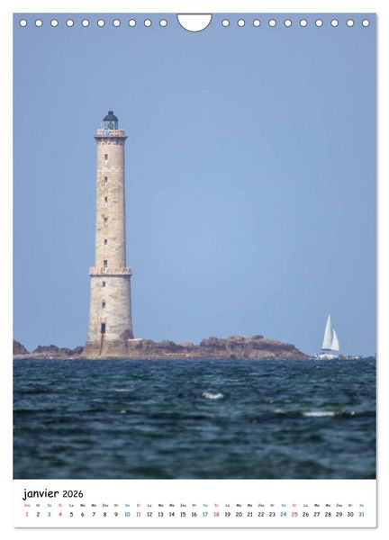 Produktbild: Phares Bretons (Calendrier mural 2026 DIN A4 horizontal), CALVENDO calendrier mensuel