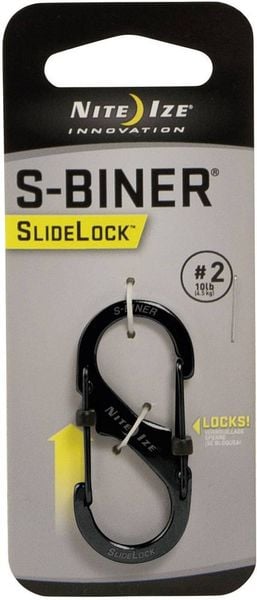 NITE Ize NI-LSB2-01-R3 Karabiner SideLock S-Biner 2 50mm x 22mm x 8mm 1St.