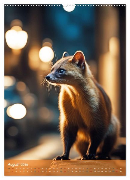 Produktbild: In den Stra&szlig;en der Stadt - Tiere mitten unter uns (hochwertiger Premium Wandkalender 2026 DIN A2 hoch), Kunstdruck in Hochglanz