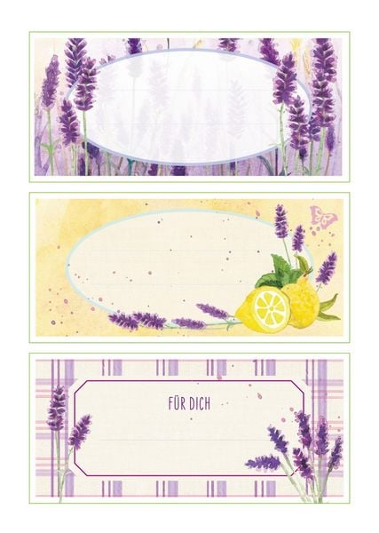Produktbild: K&uuml;chensticker & Etiketten - Lavendel