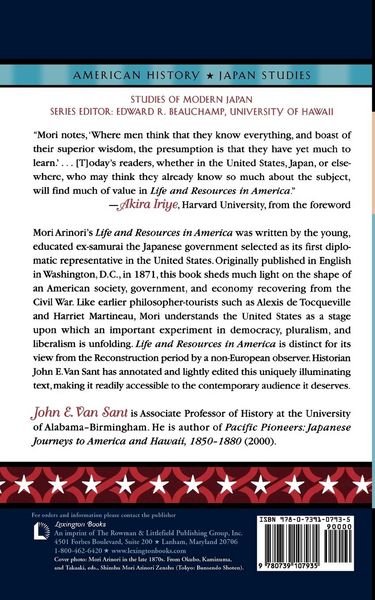 Produktbild: Mori Arinori's Life and Resources in America