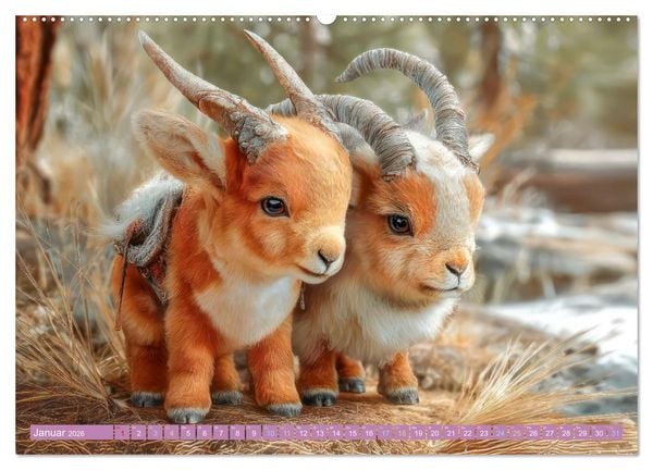 Produktbild: Humorvolle tierische Sch&ouml;pfungen - Hybridtiere (Wandkalender 2026 DIN A2 quer), CALVENDO Monatskalender